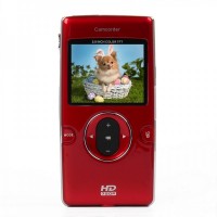 DV-119 1.3MP CMOS Handheld Camcorder w/ HDMI / AV / SD Slot - Red (2.0" TFT)