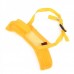 Useful Adjustable Pet Dog Muzzle Set - Yellow (Size-M)