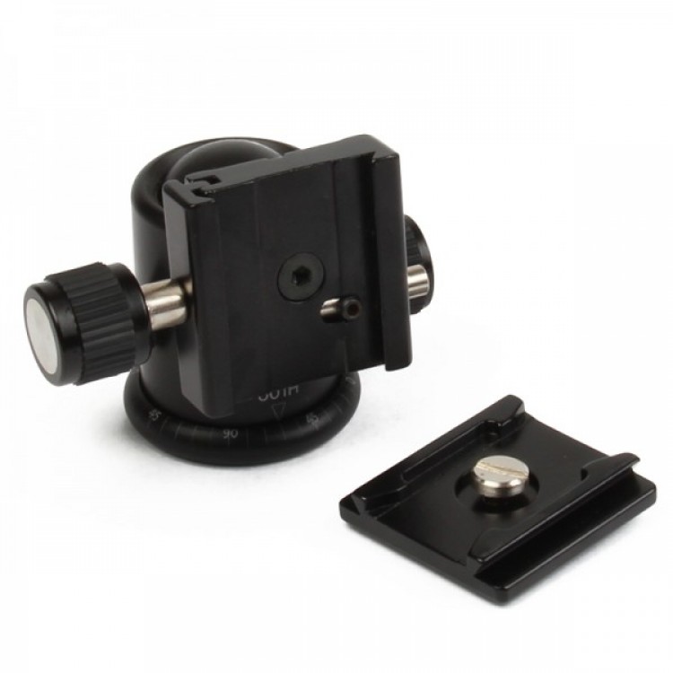 TriPod Ball Head with Quick Release Plate Adapter Black Free