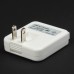 Dual USB AC Power Adapter Charger (AC 100~240V / 2-Flat-Pin Plug)