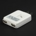 Dual USB AC Power Adapter Charger (AC 100~240V / 2-Flat-Pin Plug)