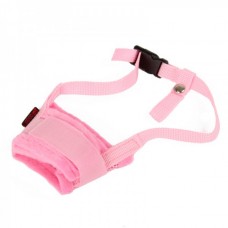 Useful Adjustable Pet Dog Muzzle Set - Pink (Size-L)