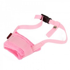 Useful Adjustable Pet Dog Muzzle Set - Pink (Size-M)