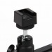 Universal Flash Bracket with TriPod Head for Camera - Black
