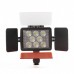 LED-5080 Rechargeable 1540LM 8-LED White Light Video Lamp with Filers for Camera/Camcorder