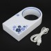 Mini Portable Desktop No Leaf Air-conditionWhite+Purple)