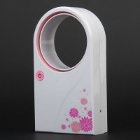 Mini Portable Desktop No Leaf Air-conditionWhite+Pink