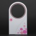 Mini Portable Desktop No Leaf Air-conditionWhite+Pink
