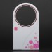 Mini Portable Desktop No Leaf Air-conditionWhite+Pink