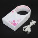 Mini Portable Desktop No Leaf Air-conditionWhite+Pink