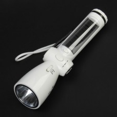 XLN-284 Dual Source Solar Powered + Hand-Crank Survival Flashlight/Cell Charger/AM/FM Radio