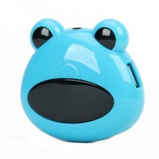 Cute Frog Head Shaped High Speed 4-Port USB 2.0 Hub - White
