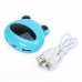 Cute Frog Head Shaped High Speed 4-Port USB 2.0 Hub - White