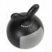USB Powered Cute Rotating Rabbit Speaker - Black (3.5mm Jack)