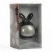 USB Powered Cute Rotating Rabbit Speaker - Black (3.5mm Jack)