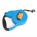 Retractable Leading Dog Leash with Plastic Shell - Blue (3M)