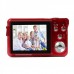 DC-780 5MP CMOS Compact Digital Video Camera - RED (2.7" TFT LCD)