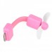 2-Leaf Mini Fan For iPhone/iPod Touch - Pink