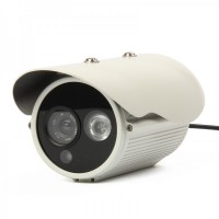 1/3" SONY CCD 1.3MP Waterproof Surveillance Security Camera w/ 1-LED IR Night Vision - White