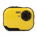 Waterproof 3.0MP CMOS Compact Digital Camera w/ 8X Digital Zoom/TF Slot - Yellow (2xAAA/1.8)