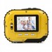 Waterproof 3.0MP CMOS Compact Digital Camera w/ 8X Digital Zoom/TF Slot - Yellow (2xAAA/1.8)