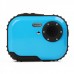 Waterproof 3.0MP CMOS Compact Digital Camera w/ 8X Digital Zoom/TF Slot - Blue (2xAAA/1.8" LCD)