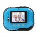 Waterproof 3.0MP CMOS Compact Digital Camera w/ 8X Digital Zoom/TF Slot - Blue (2xAAA/1.8" LCD)