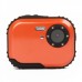 Waterproof 3.0MP CMOS Compact Digital Camera w/ 8X Digital Zoom/TF Slot - Orange (2xAAA/1.8