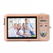 2.7" TFT 5MP CMOS Compact Digital Camera Camcorder w/ 4X Digital Zoom/SD Slot - Light Pink