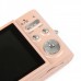 2.7" TFT 5MP CMOS Compact Digital Camera Camcorder w/ 4X Digital Zoom/SD Slot - Light Pink