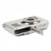 5MP CMOS Compact Digital Video Camera w/ 4X Digital Zoom/SD Slot - Silver (2.7" TFT LCD)