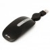 MCSaite USB Optical Mouse with Retractable Cable - Black (70CM-Cable)