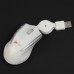 MCSaite USB Optical Mouse with Retractable Cable - white(70CM-Cable)