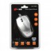 MCSaite USB 2.0 600/1000/1600DPI Optical Mouse - Black + Silver (120CM-Cable)