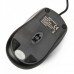 MCSaite USB 2.0 600/1000/1600DPI Optical Mouse - Black + Silver (120CM-Cable)