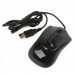 MCSaite USB 2.0 600/1000/1600DPI Optical Mouse - Black (130CM-Cable)