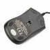 MCSaite USB 2.0 600/1000/1600DPI Optical Mouse - Black (130CM-Cable)