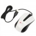 MCSaite USB 2.0 600/1000/1600DPI Optical Mouse - Black +white (130CM-Cable)