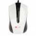 MCSaite USB 2.0 600/1000/1600DPI Optical Mouse - Black +white (130CM-Cable)