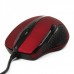 MCSaite USB Optical Mouse - red (130CM-Cable)