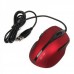 MCSaite USB Optical Mouse - red (130CM-Cable)