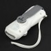 Multifunction Hand Cranked Dynamo 3-Led White Flashlight w/ Radio/Alarm/Phone Charging Adapters