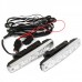 Auto Car 5W 6000K 400-Lumen 5-LED White Daytime Running Light (DC 12~24V/Pair)