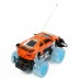 1:18 4-CH 27MHz R/C Racing Car w/ Lighting Effect - Orange (3 x AA / 2 x AA)