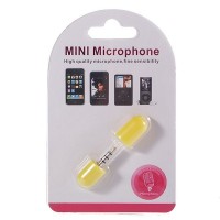 Mini Microphone for iPhone 3G/iPod Nano 4G/iPod Touch 2G/iPod Classic 120 (3.5mm Jack/Yellow)