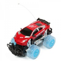 1 : 18 4-CH R/C Racing Car w/ Lighting Effect - Red (3 x AA / 2 x AA)