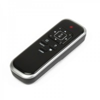 Wireless USB RF Presenter with Red Laser Pointer - Black + Silver (433MHz/2*AAA)