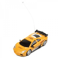 Cool R/C Model 1:32 Scale Plastic Racing Car - Yellow + Black (3*AA/2*AA)