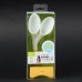 Cute Rabbit Ear Analog Acoustic Horn Stand Amplifier Speaker for iPhone 4 / 4S - White + Yellow