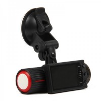 Dual 1.3MP Lens Wide Angle Car DVR Camcorder w/ TF /AV-Out / GPS Logger / G-Sensor (2.7" TFT LCD)